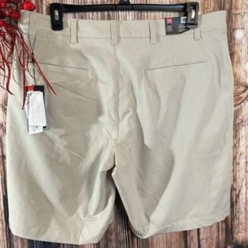 Men's Under Armour Tech Moisture Wicking Shorts, Size: 40, Beige