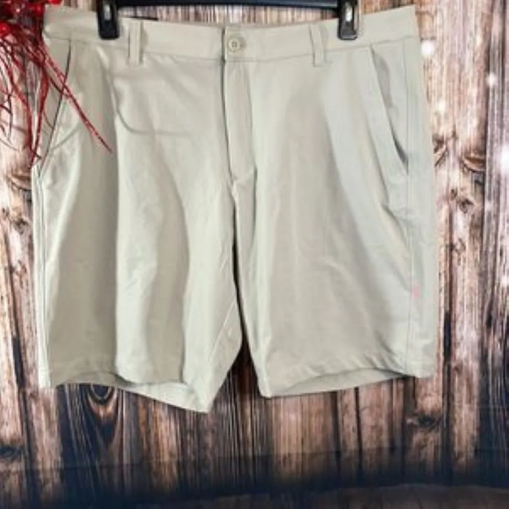 Men's Under Armour Tech Moisture Wicking Shorts, Size: 40, Beige