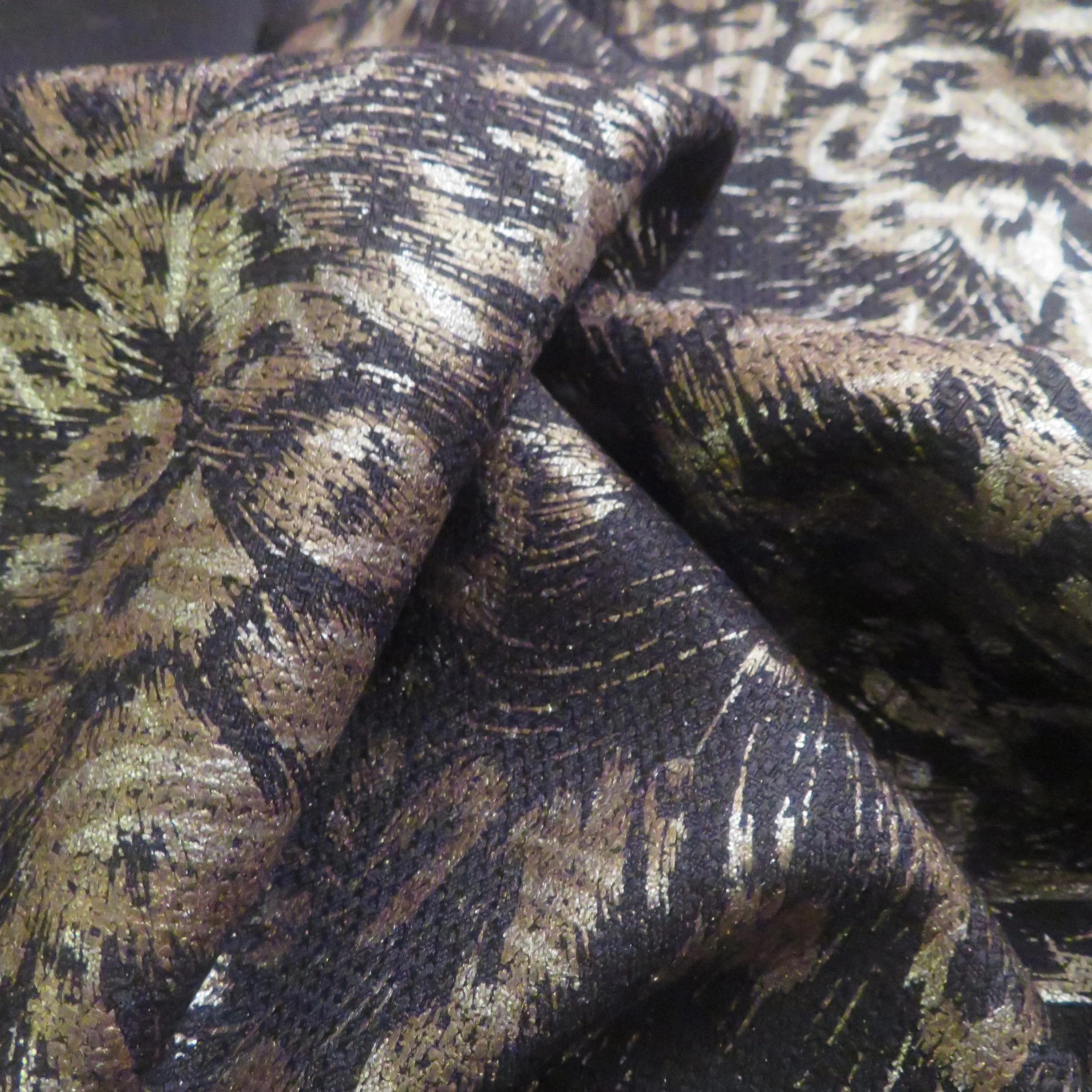 Metallic Cheetah Fabric