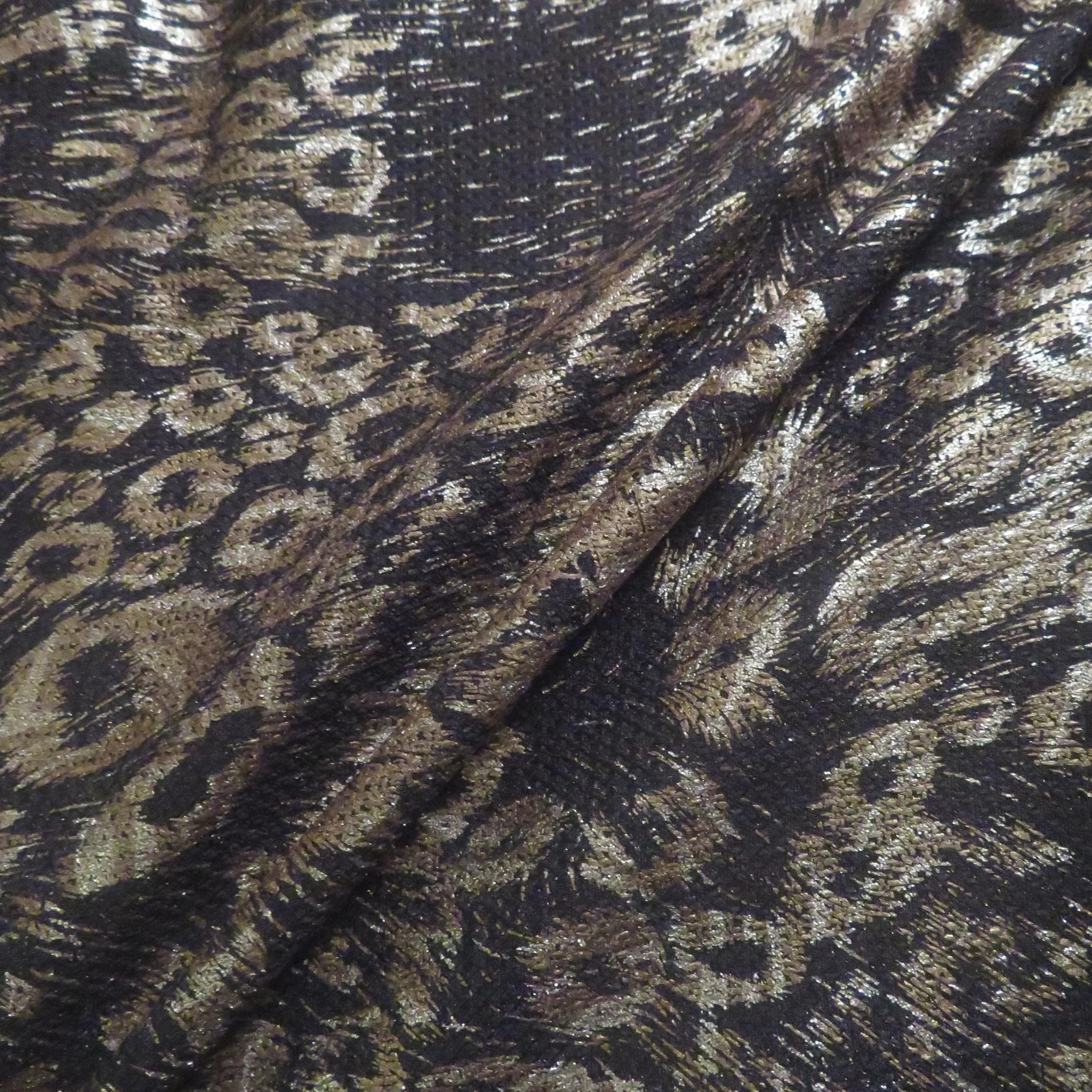 Metallic Cheetah Fabric