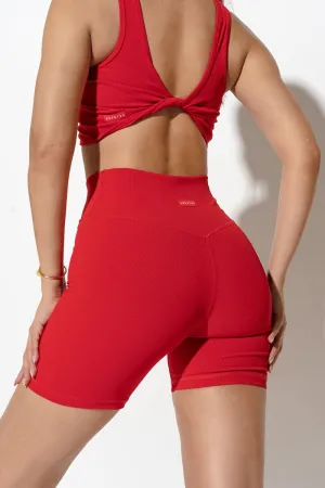 Midi Model Short - Candy Apple Rib