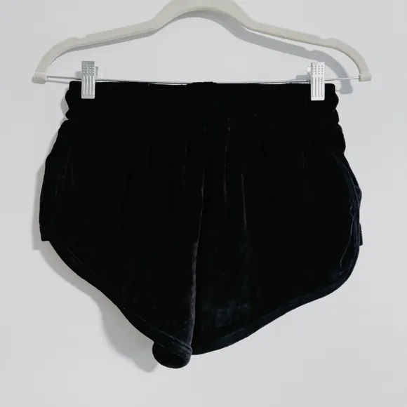 Mikoh - Black Velour Drawstring Shorts
