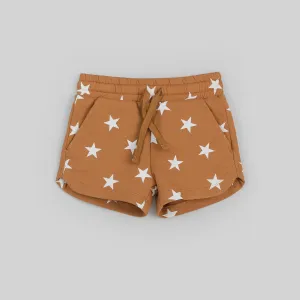 Miles the Label - Terry Shorts - Camel Stars