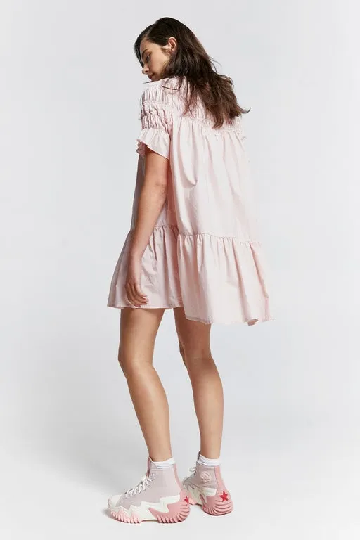 Mini Orestes Organic Cotton Dress Dusty Pink