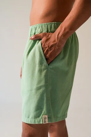 Mint Marcha Cotton Canvas Shorts
