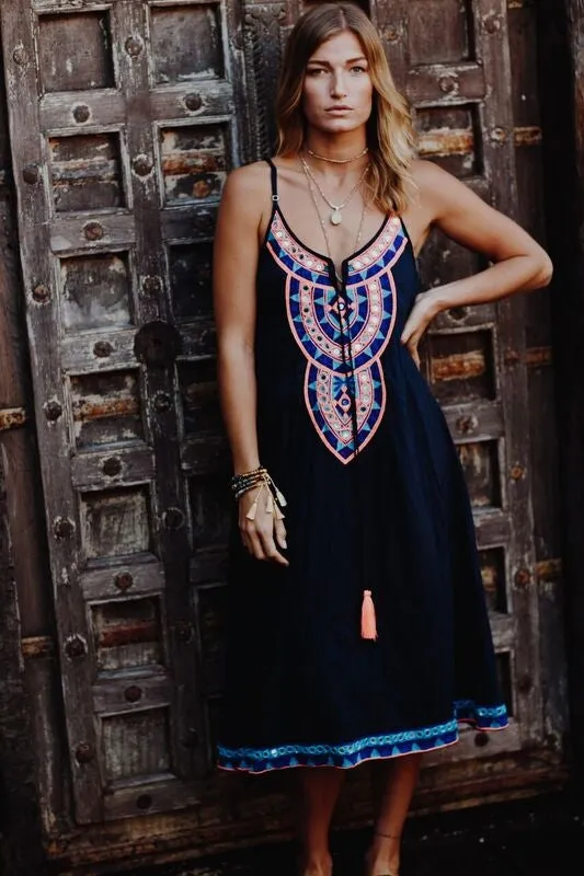 Mirror Dress - Navy