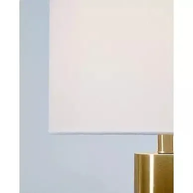 Modern Table Lamps in White and Gray Faux Marble (Set of 2)