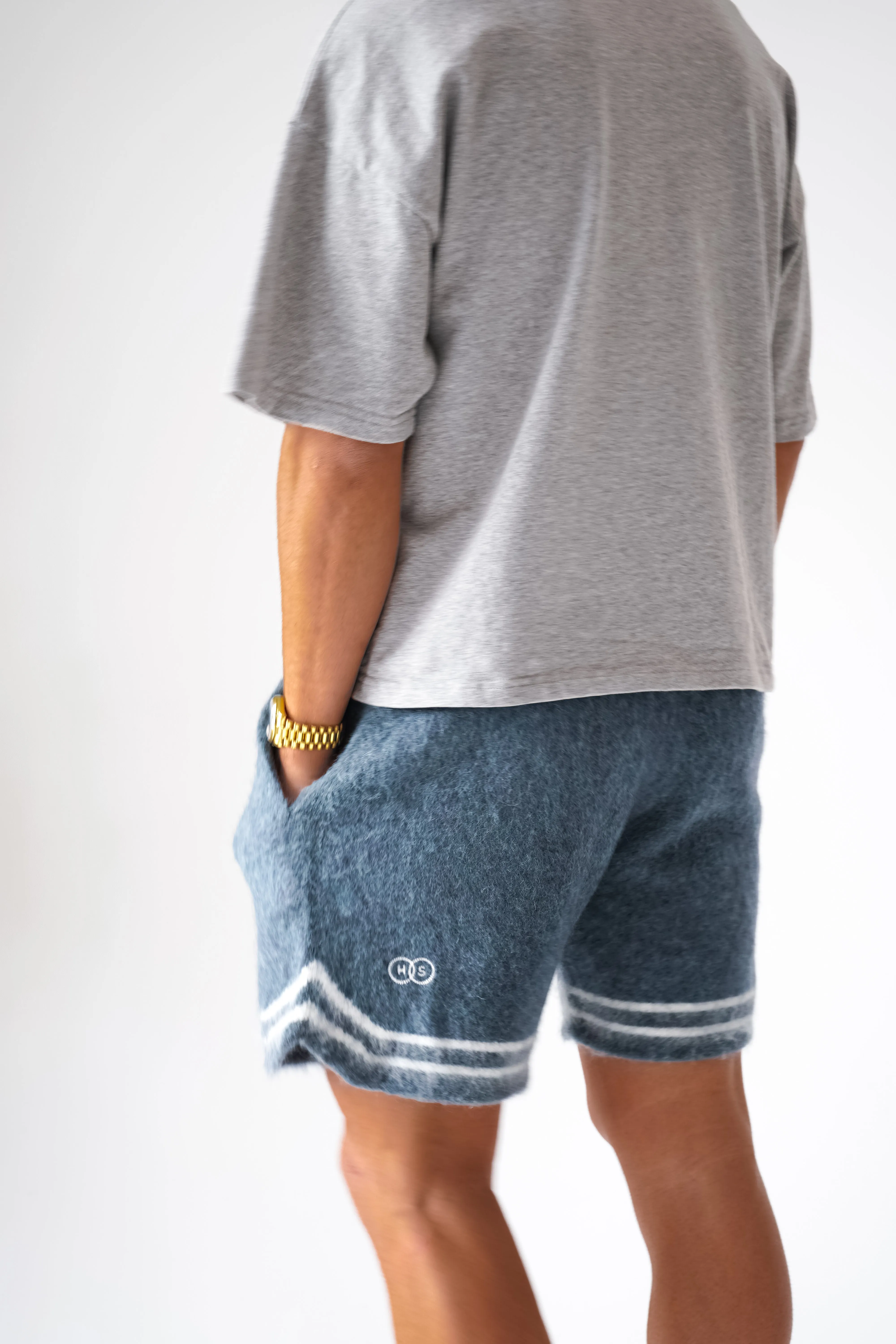 Mohair Baller Shorts - Blue