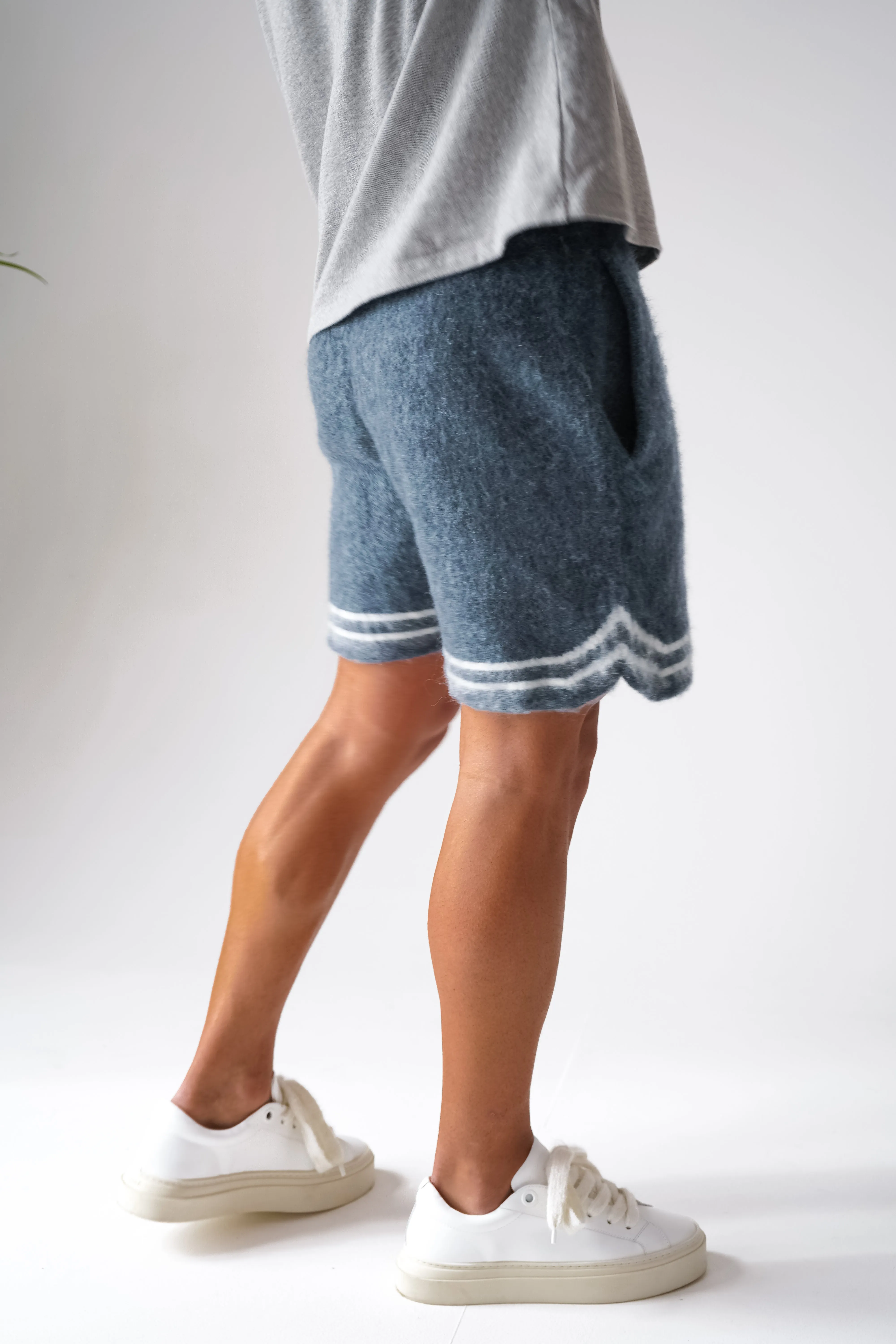 Mohair Baller Shorts - Blue