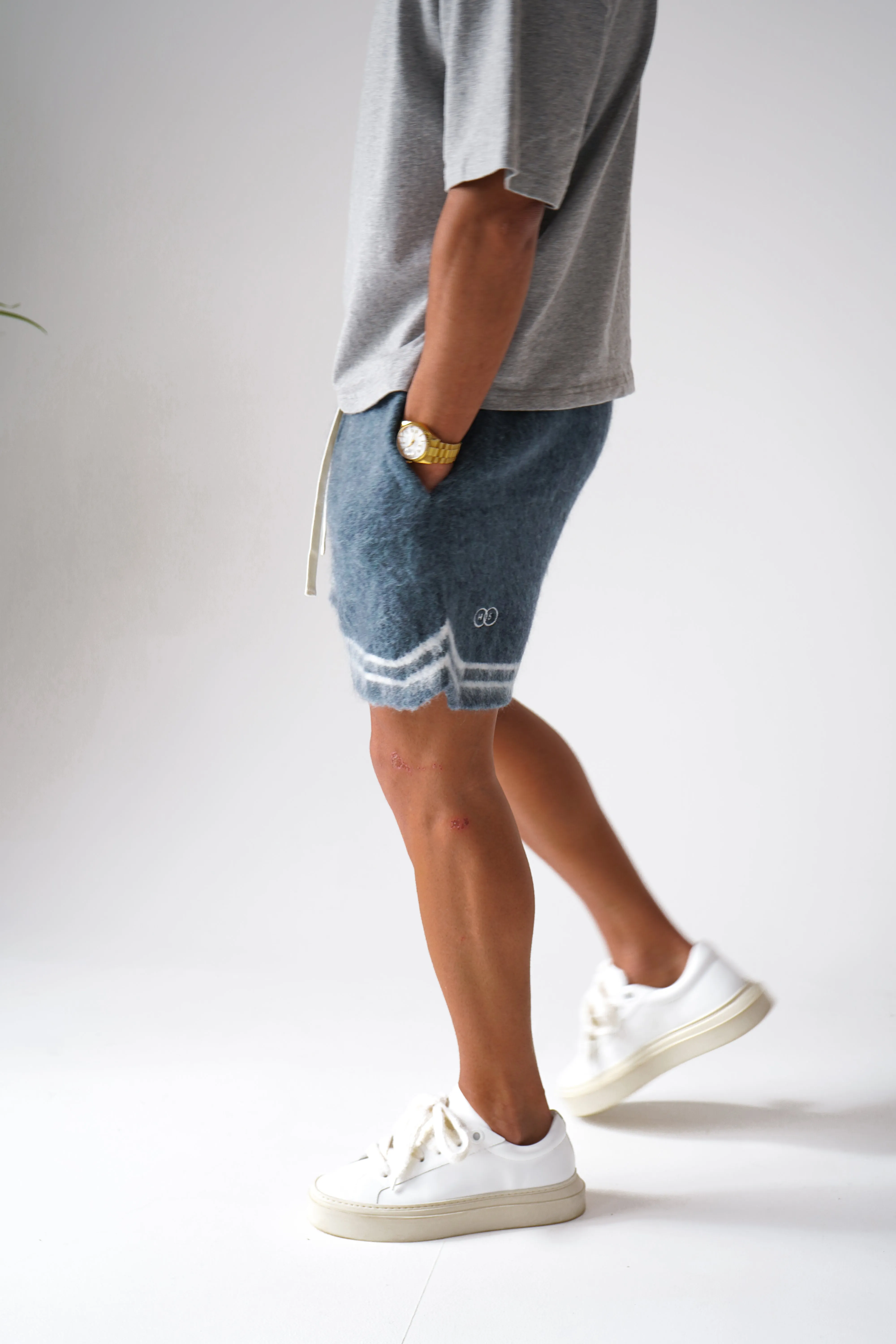Mohair Baller Shorts - Blue