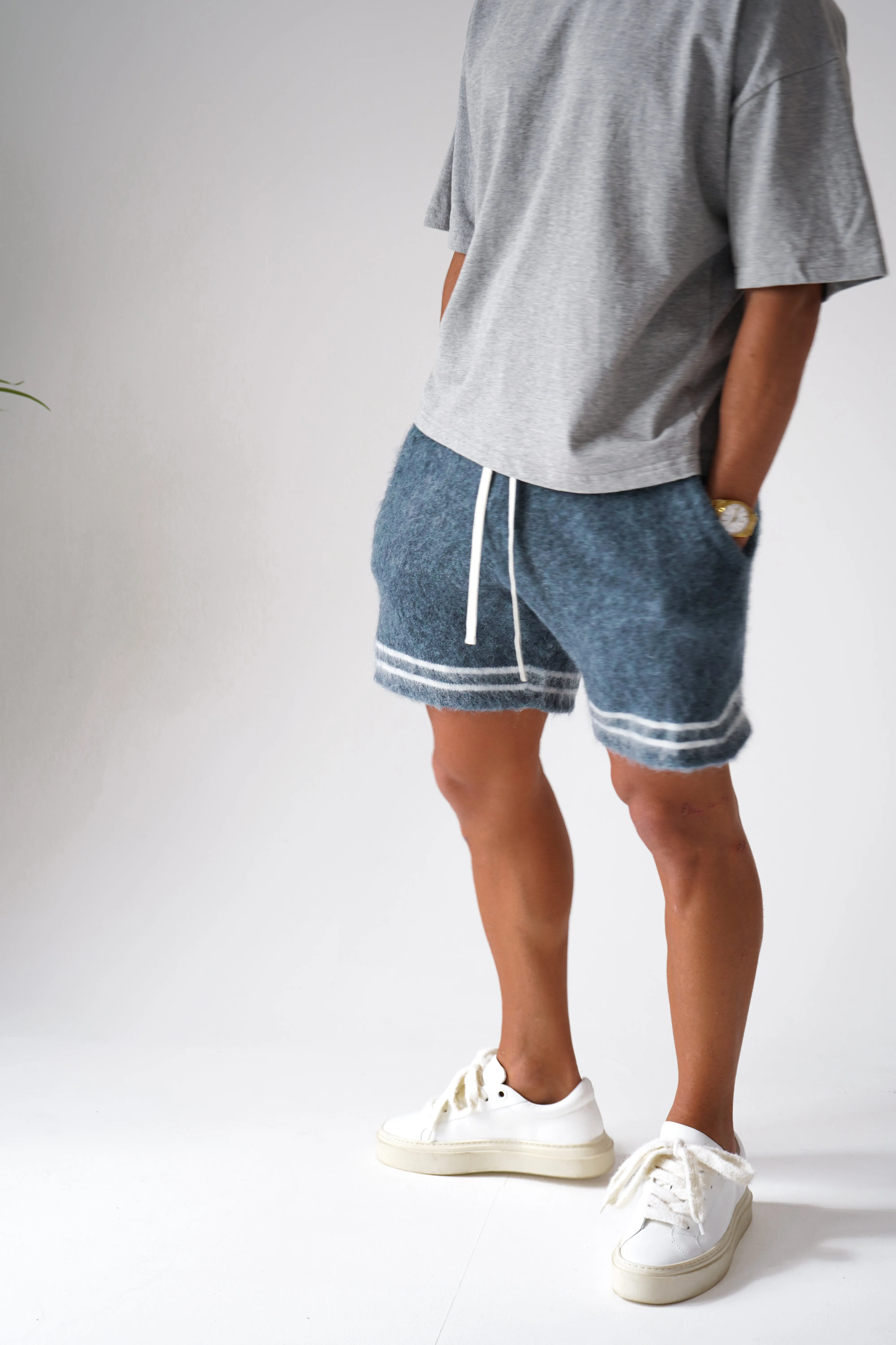Mohair Baller Shorts - Blue
