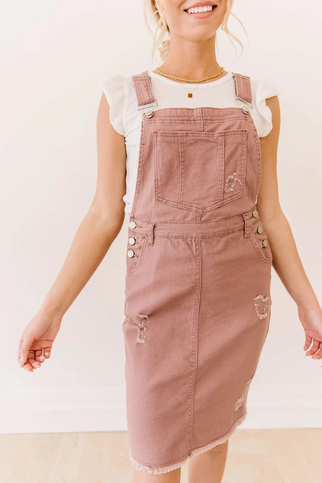 Molly Denim Jumper // Dusty Mauve