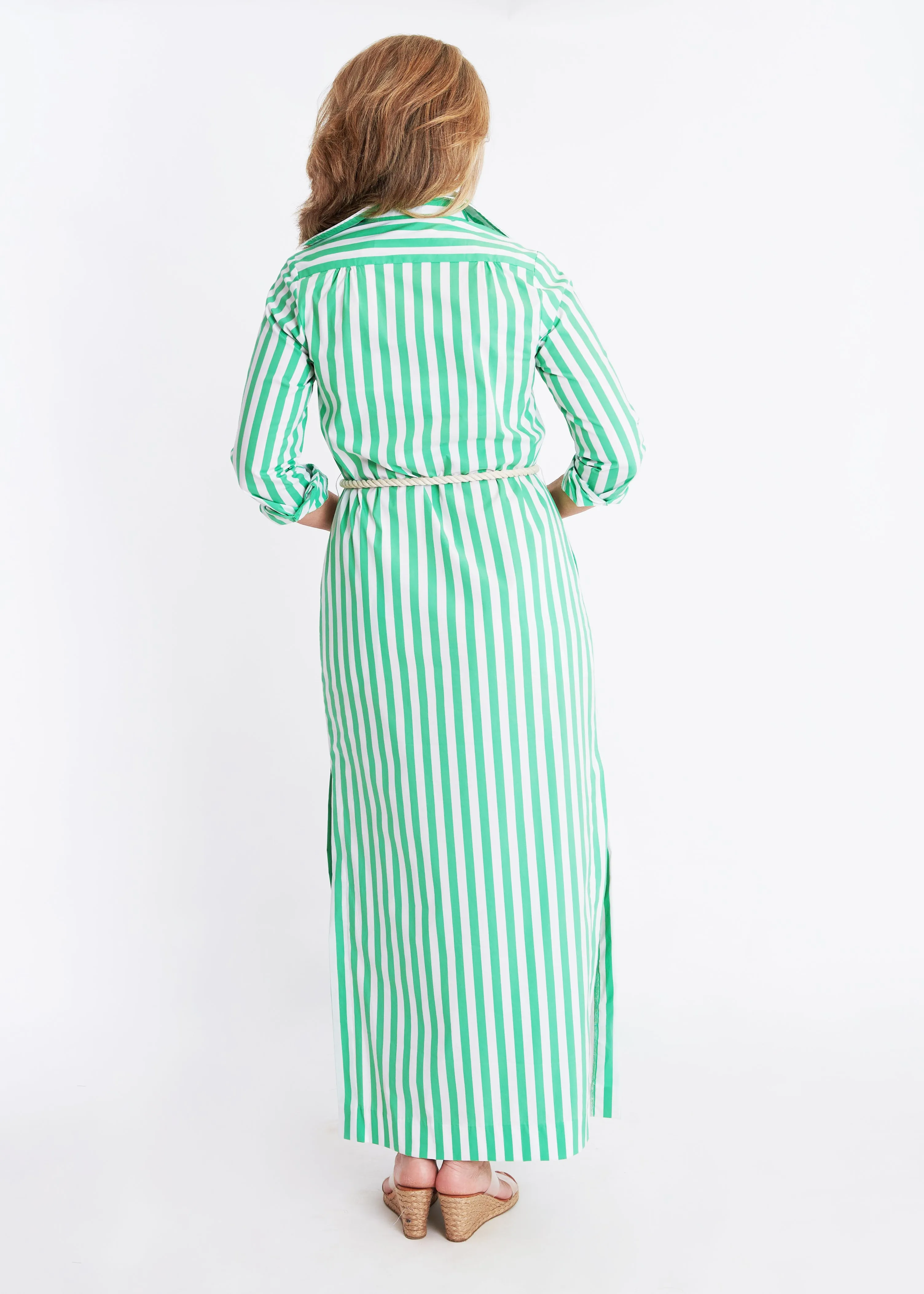 Monteith Caftan - Green Stripe