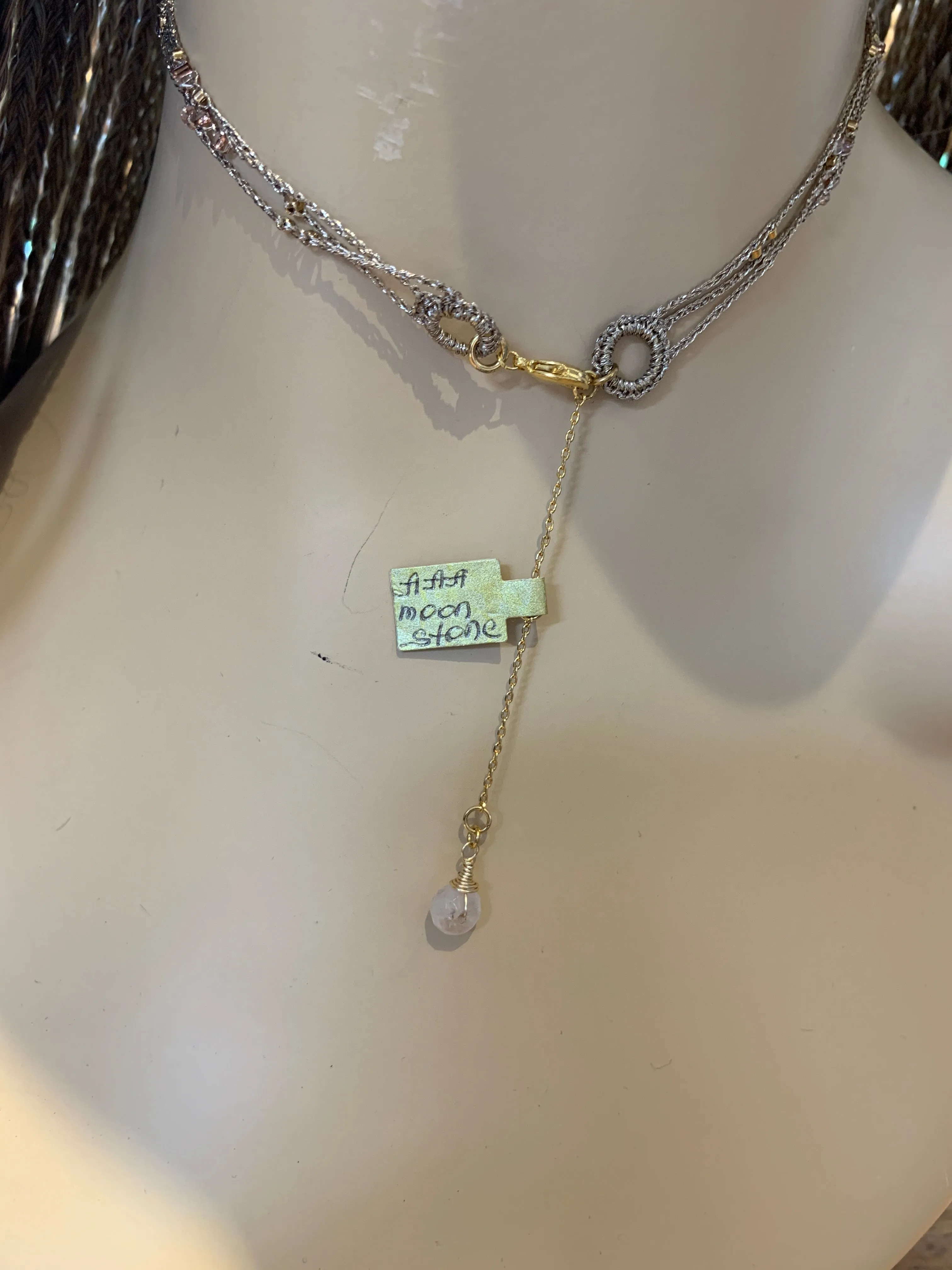 Moonstone Layered Lariat