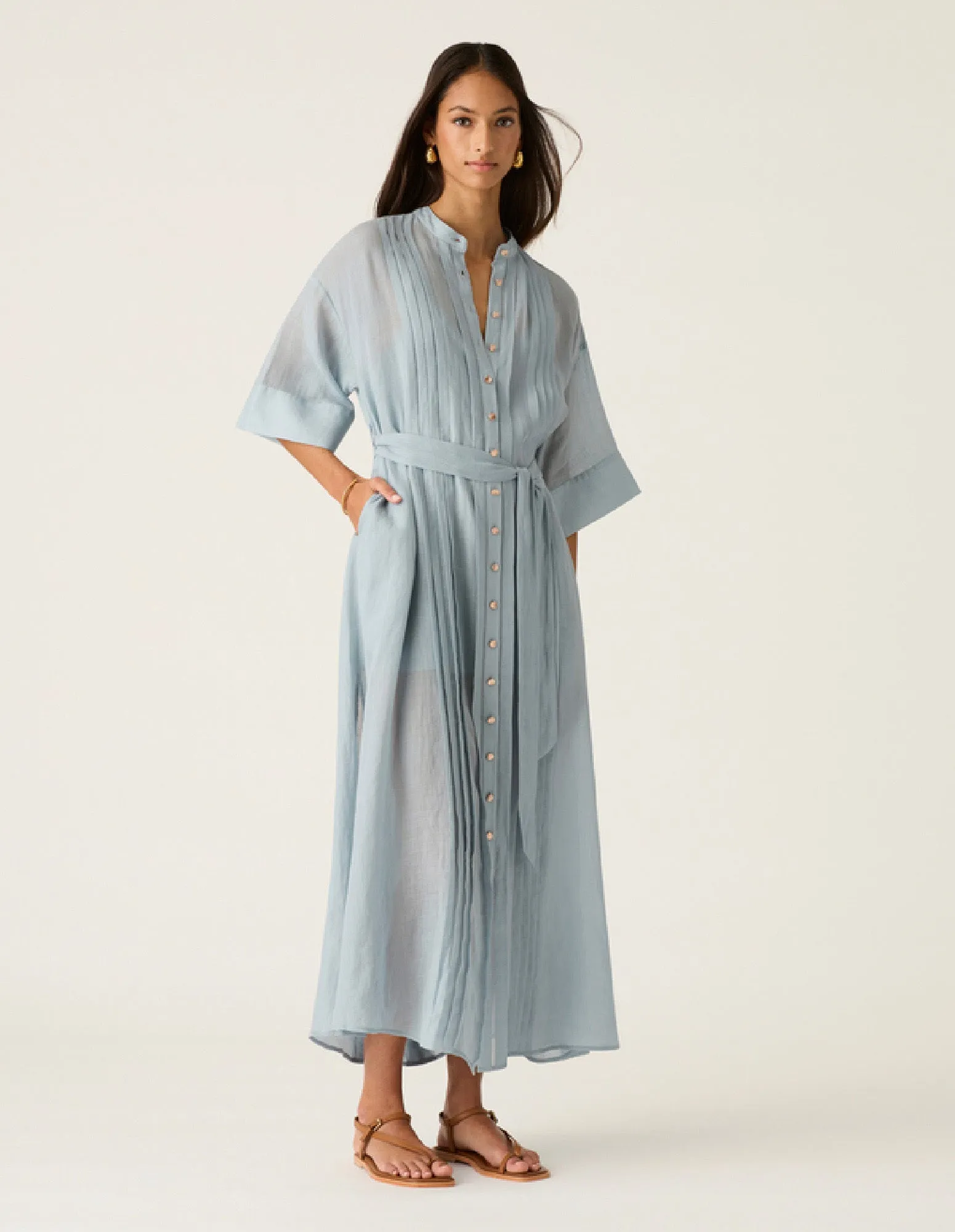 MOS The Label - Alessia Maxi Dress in Aura Blue