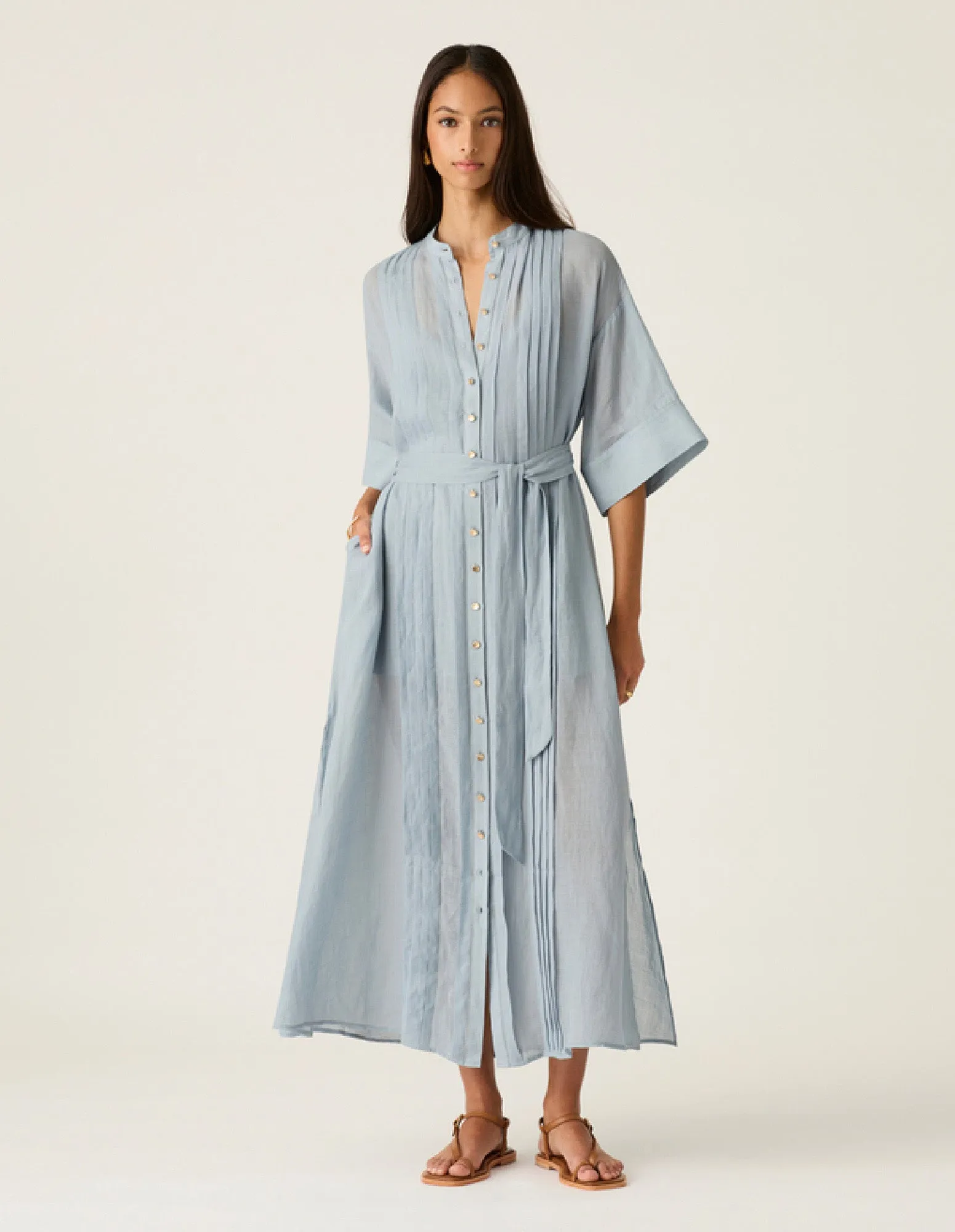 MOS The Label - Alessia Maxi Dress in Aura Blue