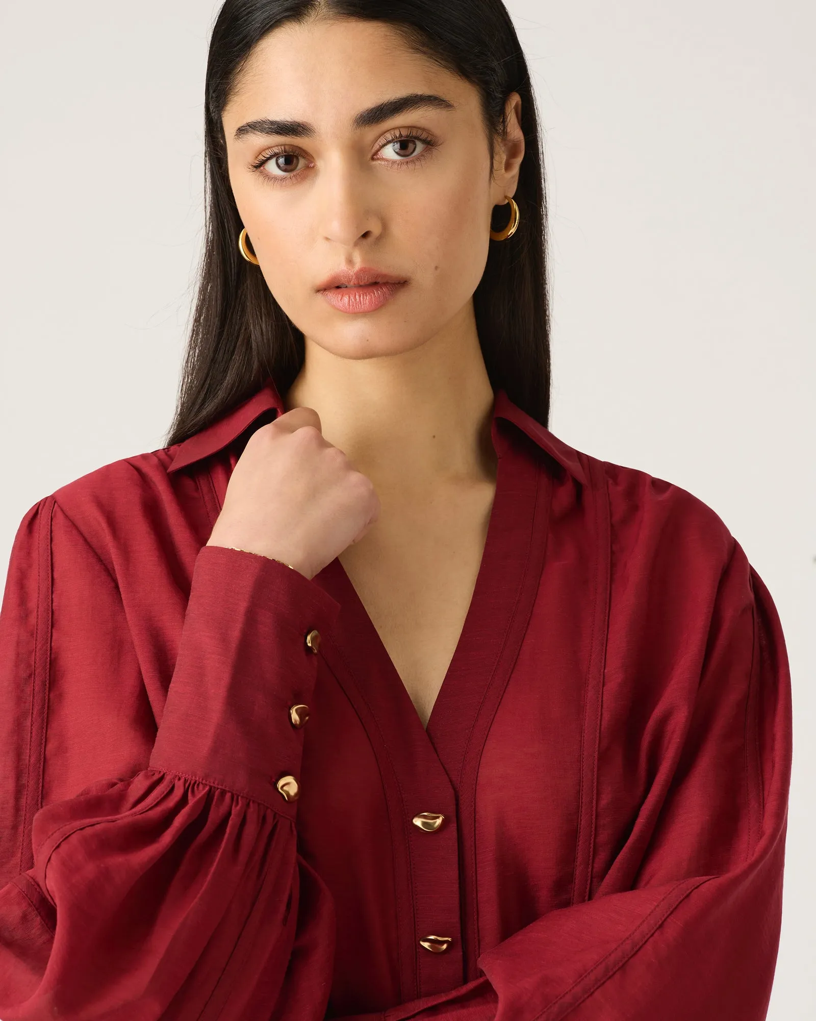 Mos the Label Astra Blouse - Wine