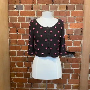 MOSCHINO 1990s (new with tags) beaded cardy