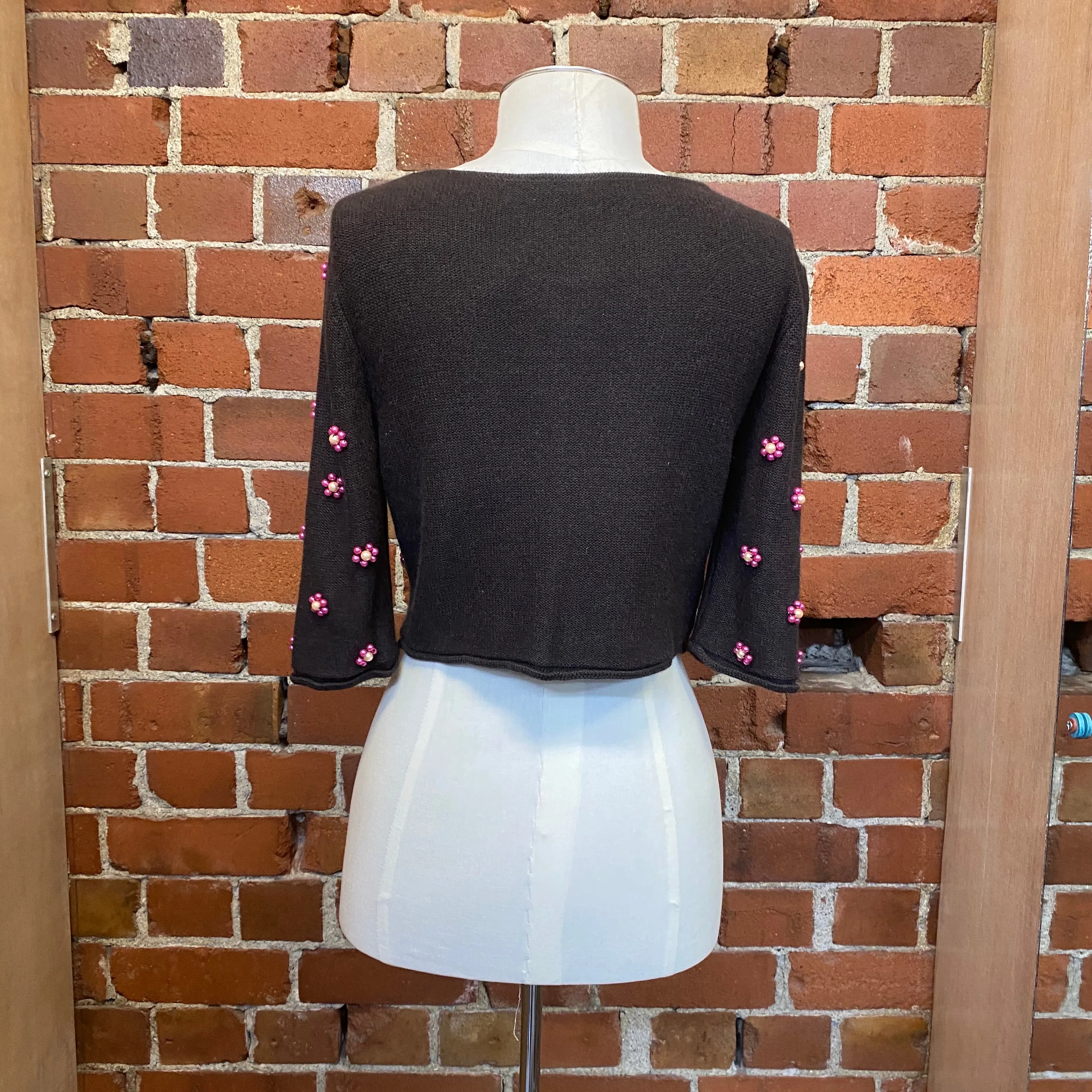 MOSCHINO 1990s (new with tags) beaded cardy