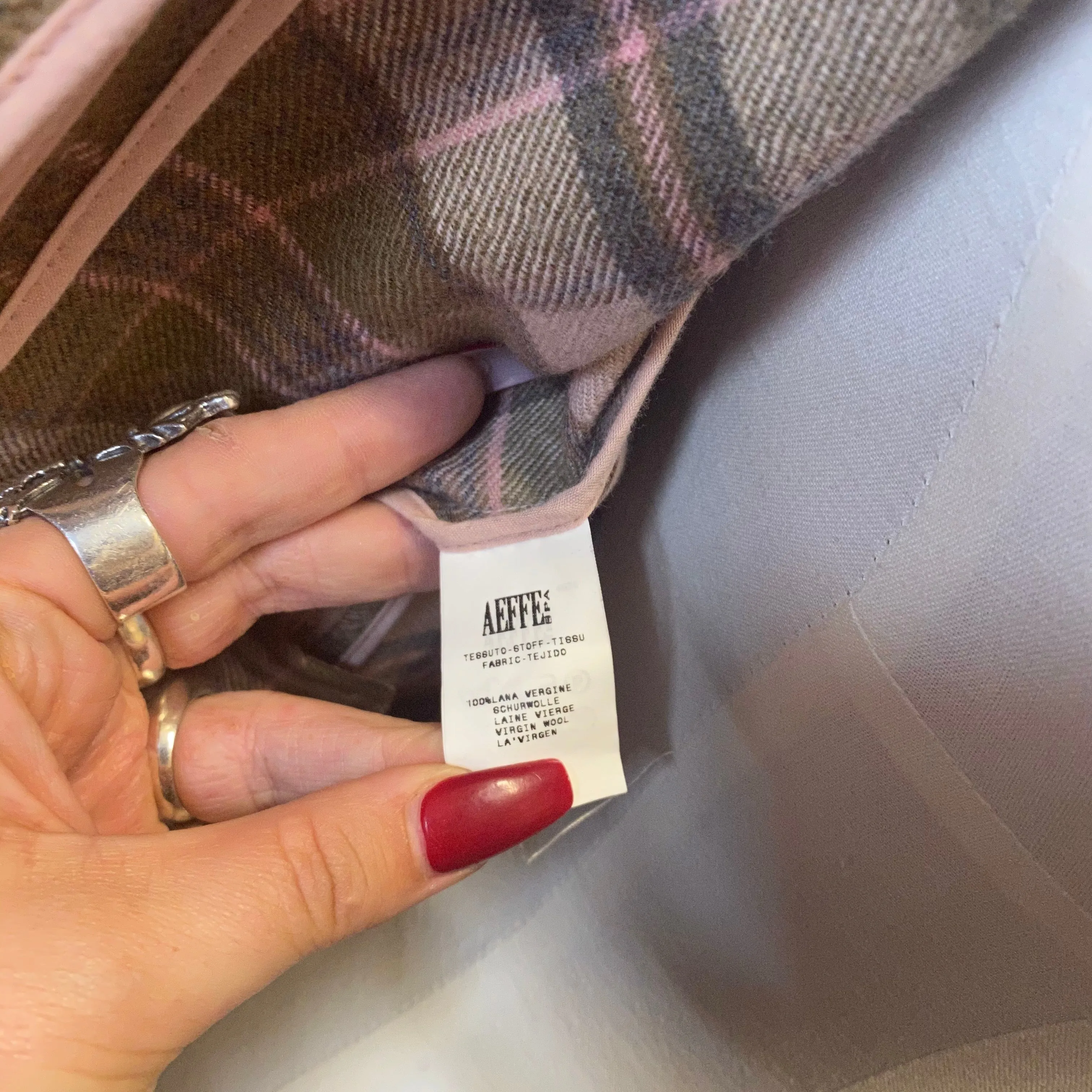 MOSCHINO tartan wool jacket