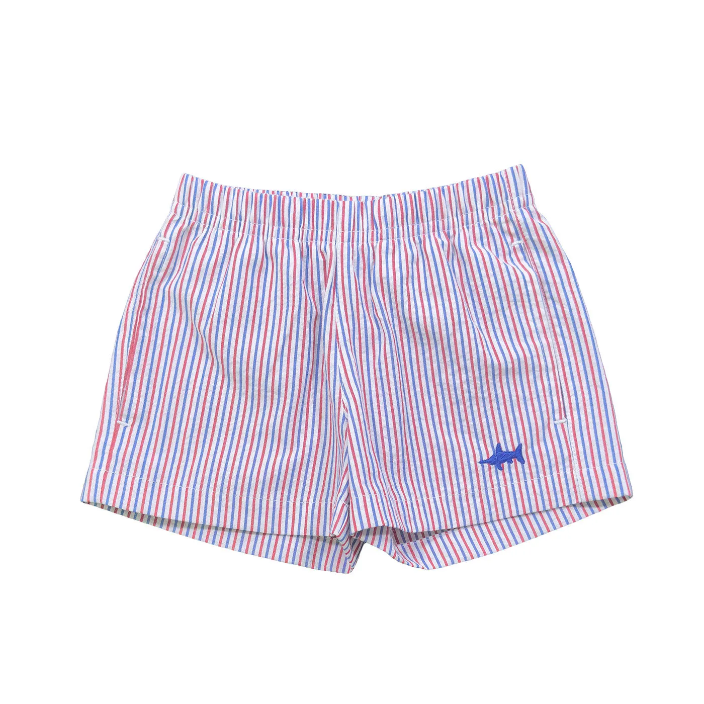 Naples Seersucker Short, Patriotic Stripe