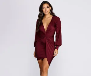 Natural Attraction Stylish Mini Knot Dress