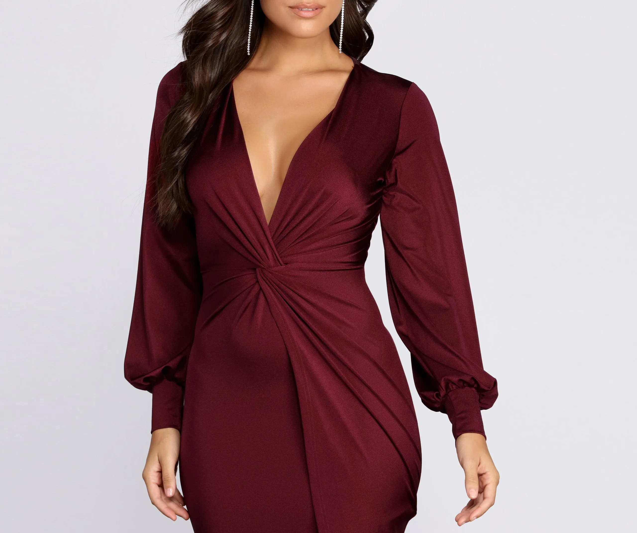 Natural Attraction Stylish Mini Knot Dress