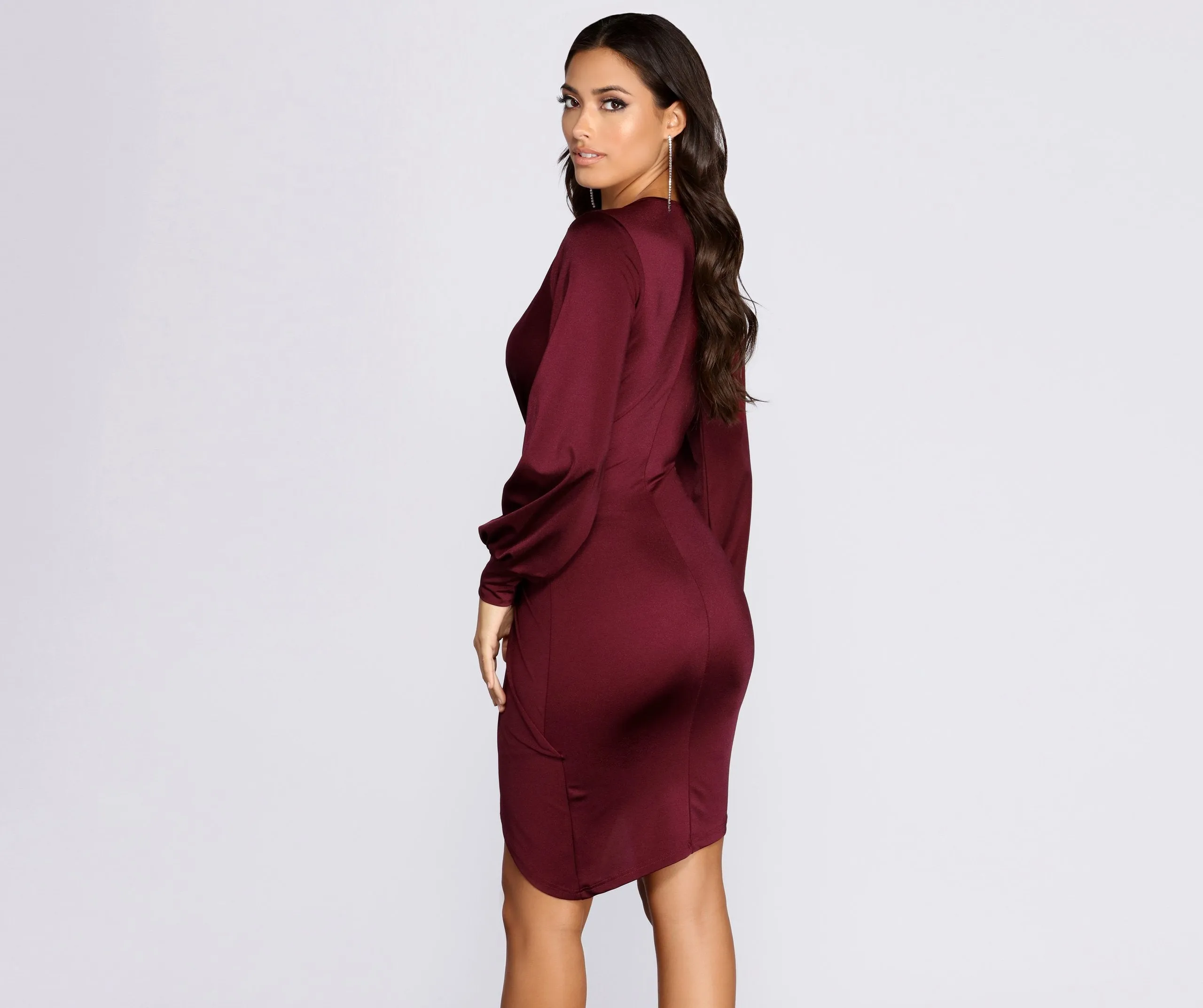 Natural Attraction Stylish Mini Knot Dress