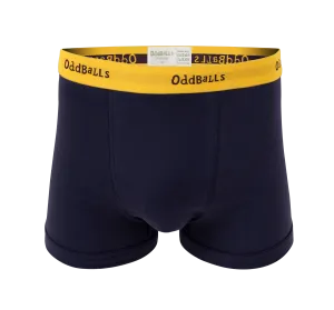 Navy/Yellow - Mens Boxer Shorts