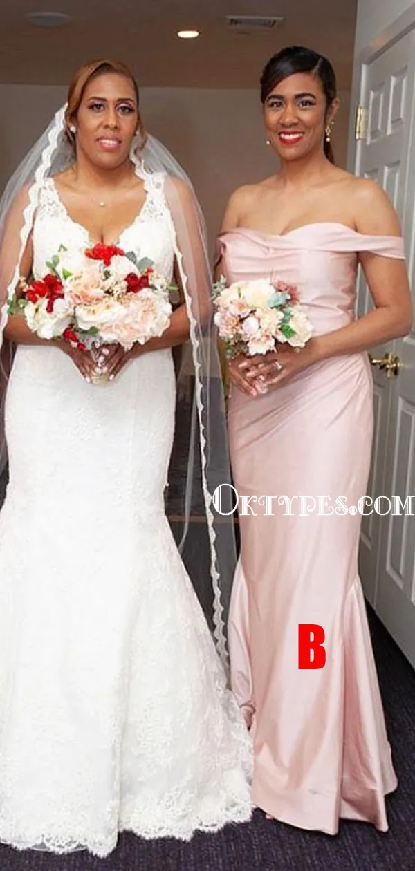 New Arrival Mismatched Floor-length Long Cheap Bridesmaid Dresses, BDS0115