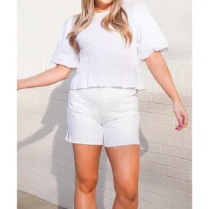 NEW BLANKNYC warren short in white