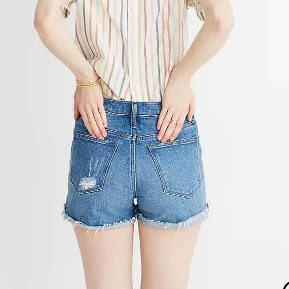 NEW • Madewell • High Rise Denim Shorts Jordie 25