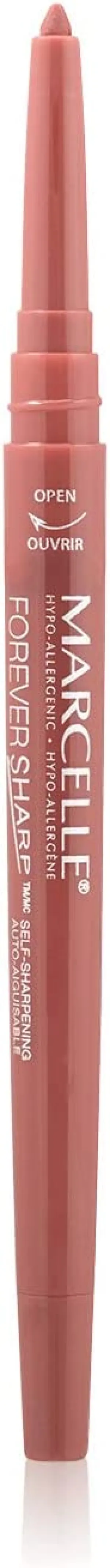 New MARCELLE Forever Sharp Waterproof Lipliner-Nude Pink, 0.25 Grams