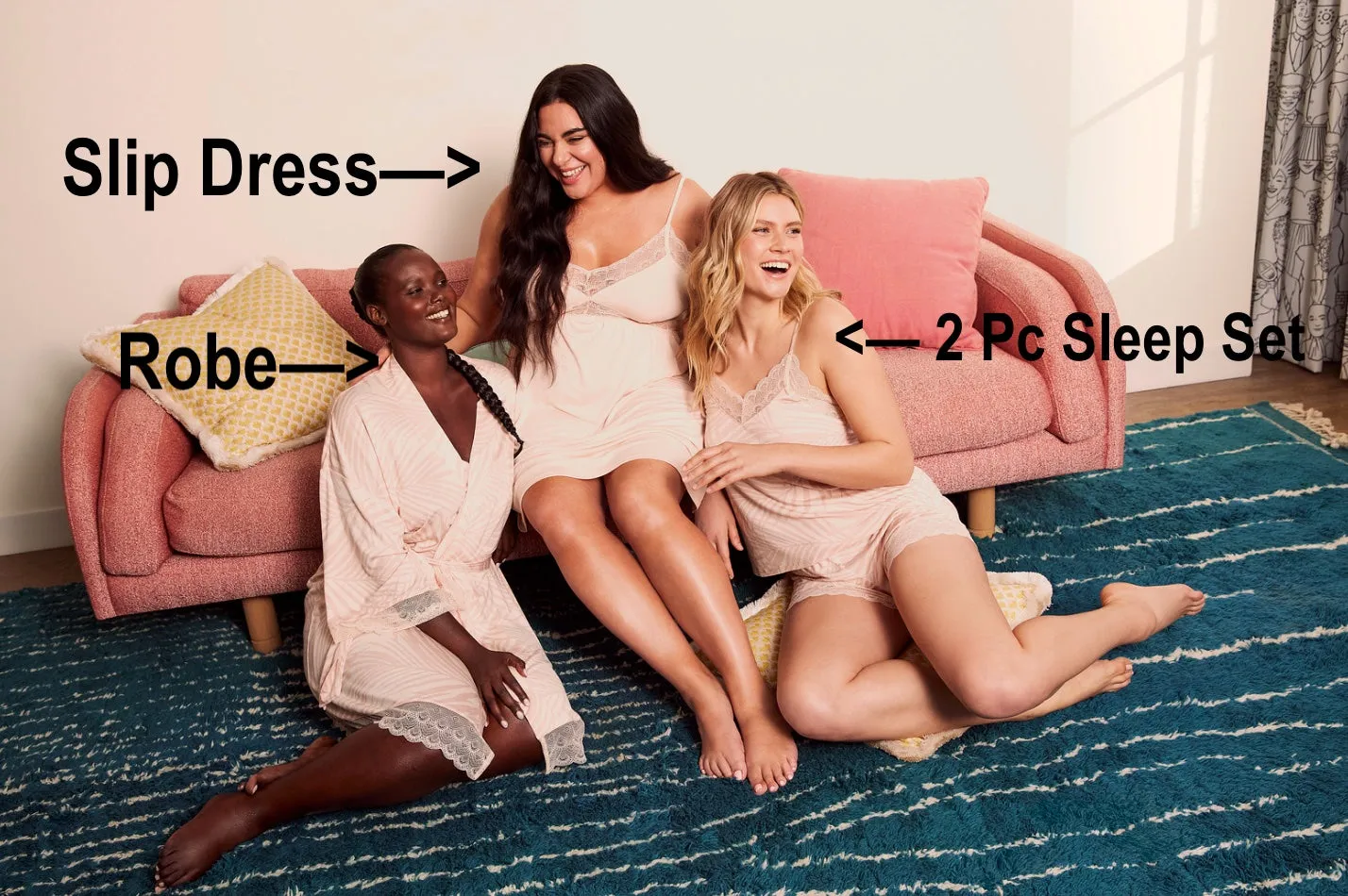 New with tags! Roxy Earle Women's Daydream Sleep Set in Desert Sand! Sz S! Ultra Comfy!