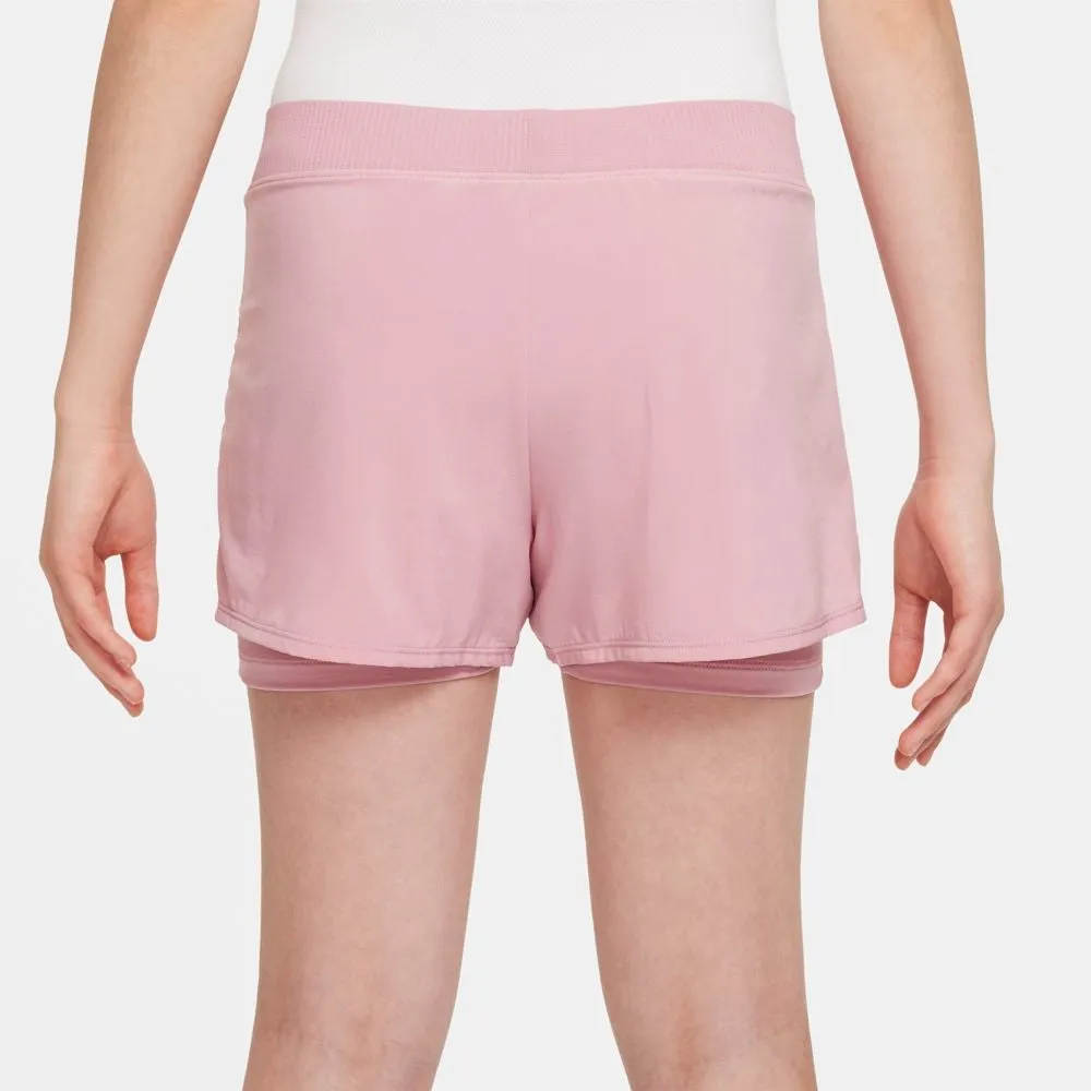 Nike Girls' Dri-FIT Victory Shorts (Elemental Pink/White)