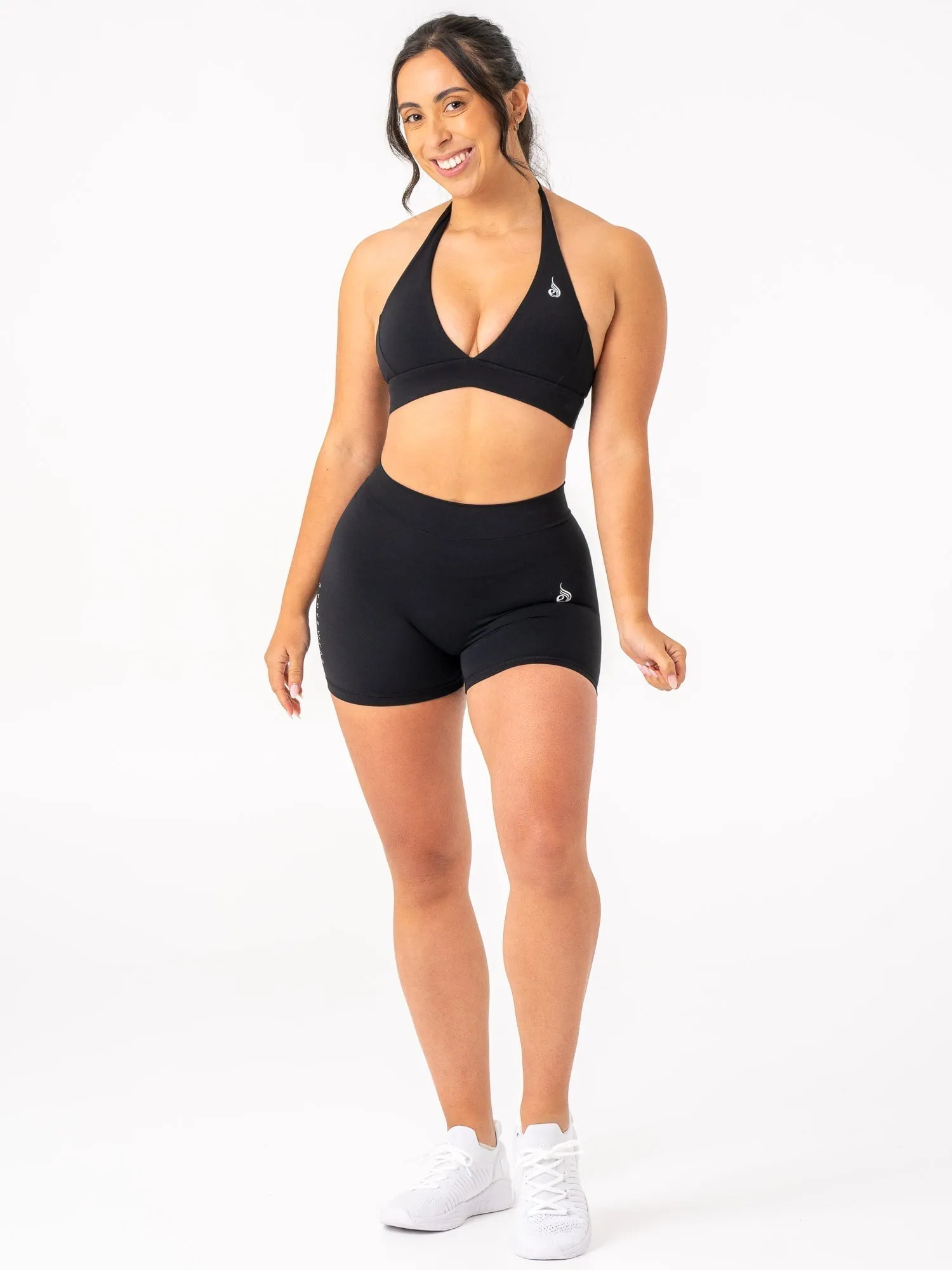 NKD V Scrunch Shorts - Black
