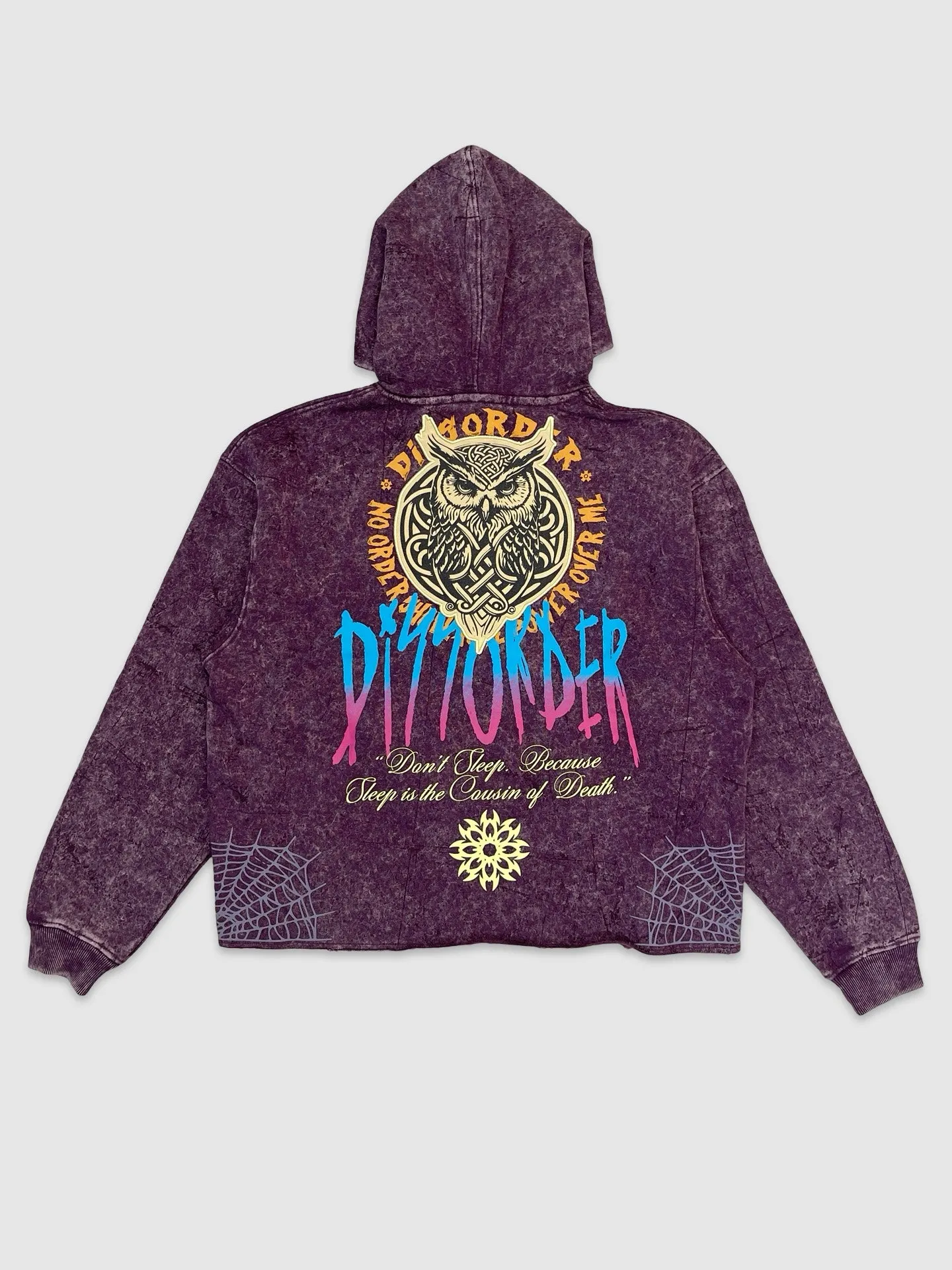 NOR-GN4101-Don't Sleep Crop Hoodie