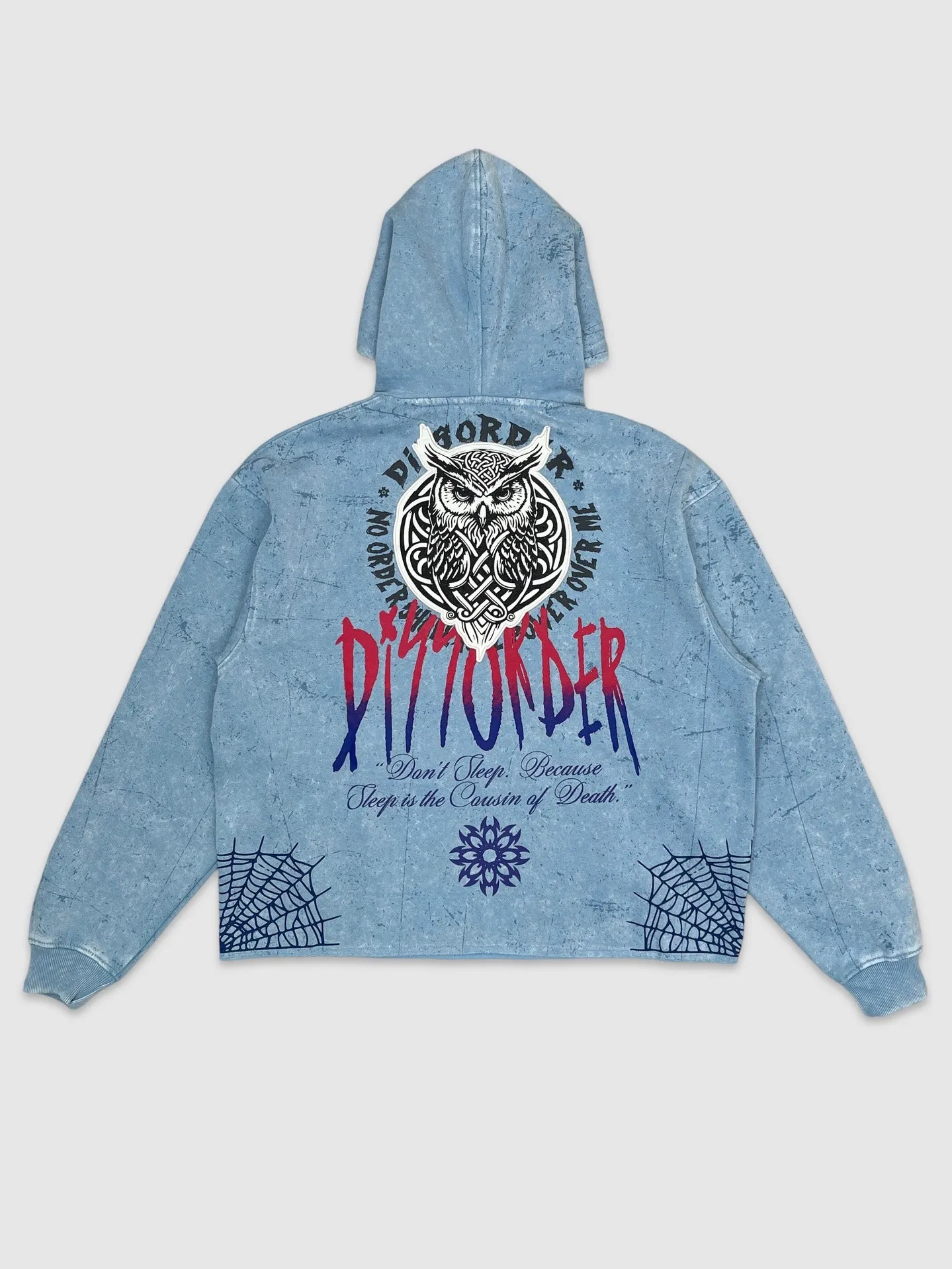 NOR-GN4101-Don't Sleep Crop Hoodie
