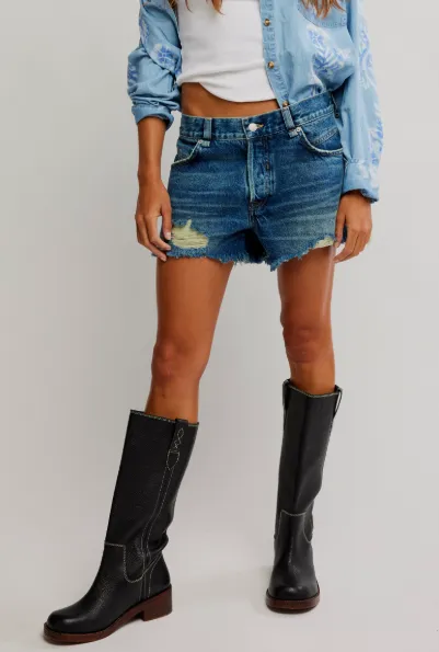 Now or Never Denim Short / Sunsational
