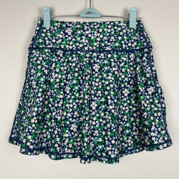 NWOT J.Crew Liberty London Active Mini Skirt Karen's Choice Blue &amp; Green Floral