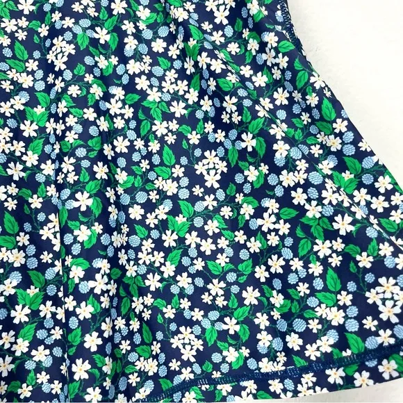 NWOT J.Crew Liberty London Active Mini Skirt Karen's Choice Blue &amp; Green Floral