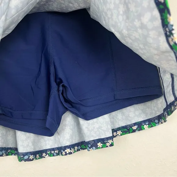 NWOT J.Crew Liberty London Active Mini Skirt Karen's Choice Blue &amp; Green Floral
