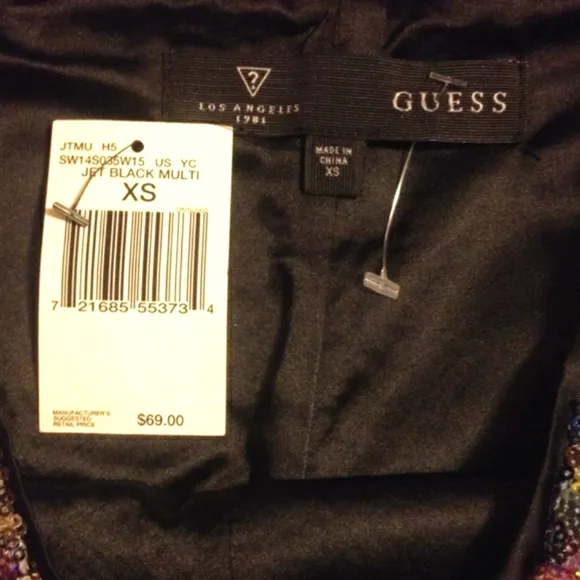 NWT guess sequin shorts