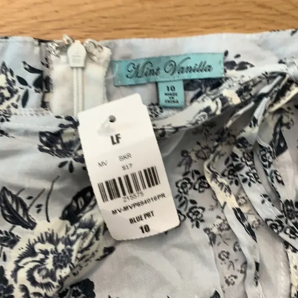 NWT LF blue floral wrap short and off the shoulder top set
