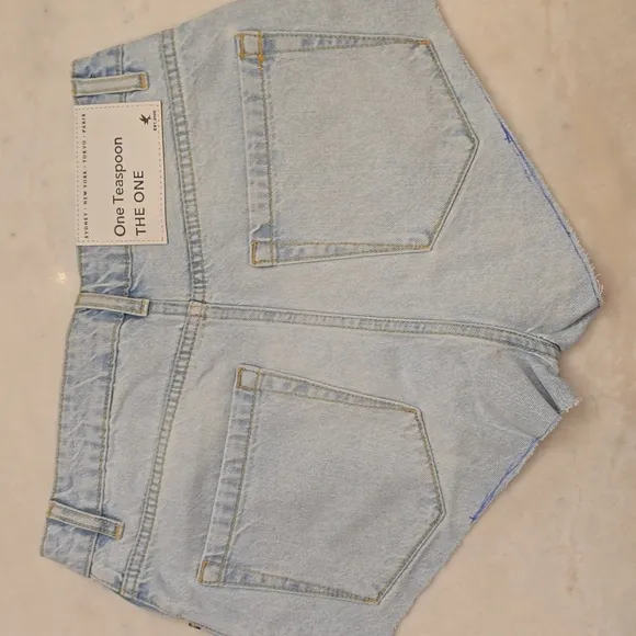 NWT One Teaspoon The One Denim Shorts In Size 27