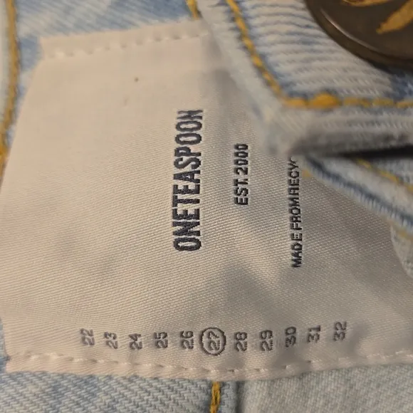 NWT One Teaspoon The One Denim Shorts In Size 27