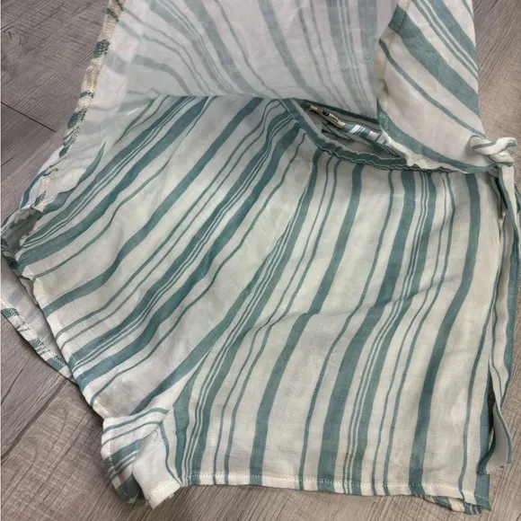 NWT Show Me Your Mumu The Great Wrap Shorts in Point Dume Stripe Size Large