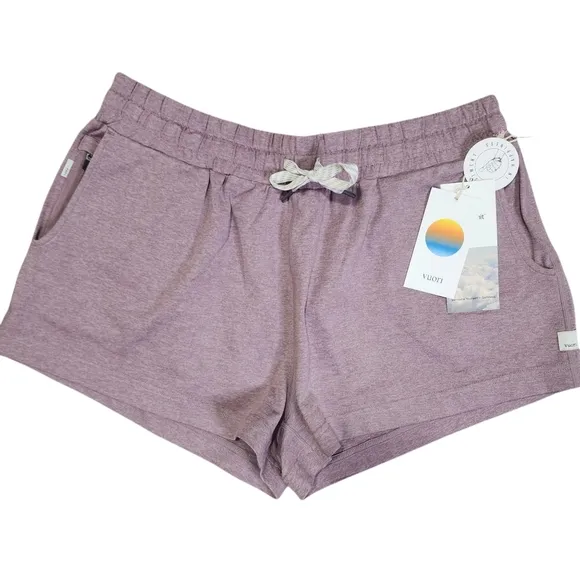 NWT Vuori Halo Performance DreamKnit Shorts Orchid Heather - Large