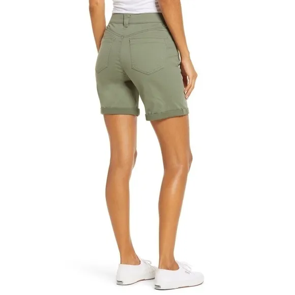 Nwt | Wit &amp; Wisdom 'Ab'Solution Stretch Twill Shorts in Lily Pad Size 0