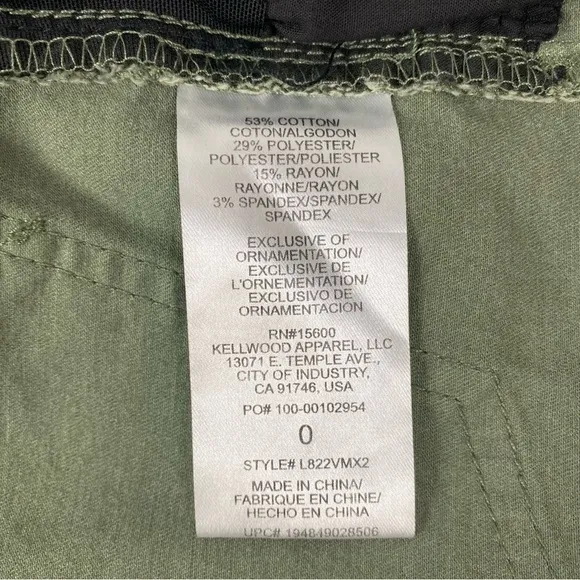 Nwt | Wit &amp; Wisdom 'Ab'Solution Stretch Twill Shorts in Lily Pad Size 0